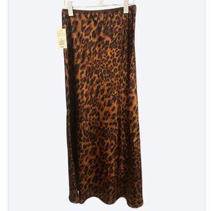 NWT a new day Animal Print Midi Skirt